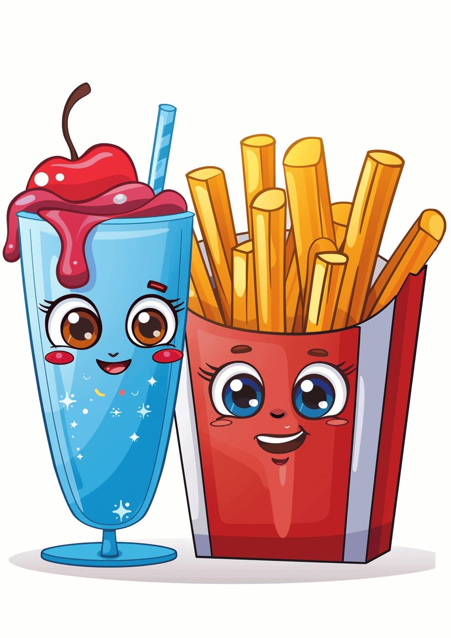 Fries and Shake Best Buddies